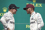 Valtteri Bottas und Lewis Hamilton