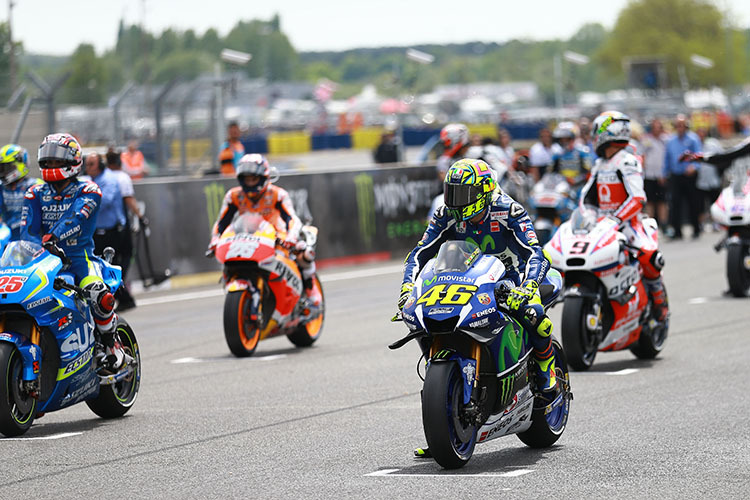 Das MotoGP-Feld in Le Mans