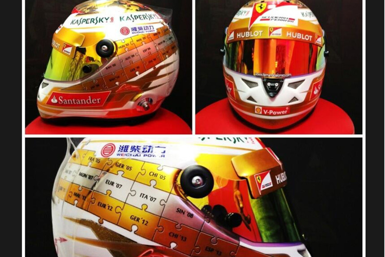 Der besondere Monaco-Helm von Fernando Alonso