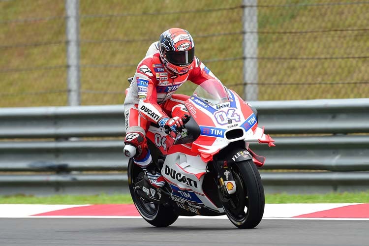 Andrea Dovizioso auf der Ducati in Sepang