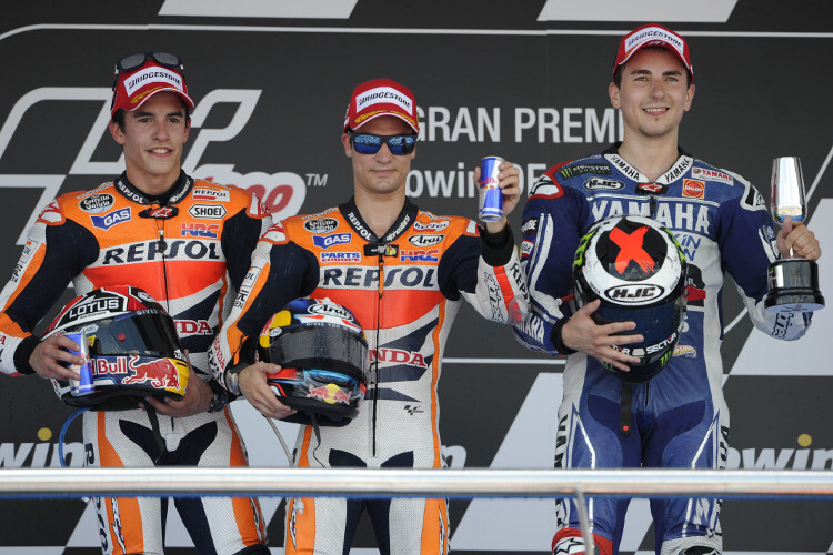 Die ehemaligen CEV-Piloten Márquez, Pedrosa und Lorenzo