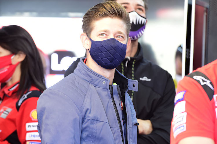 Casey Stoner stattete dem MotoGP-Fahrerlager einen Besuch ab