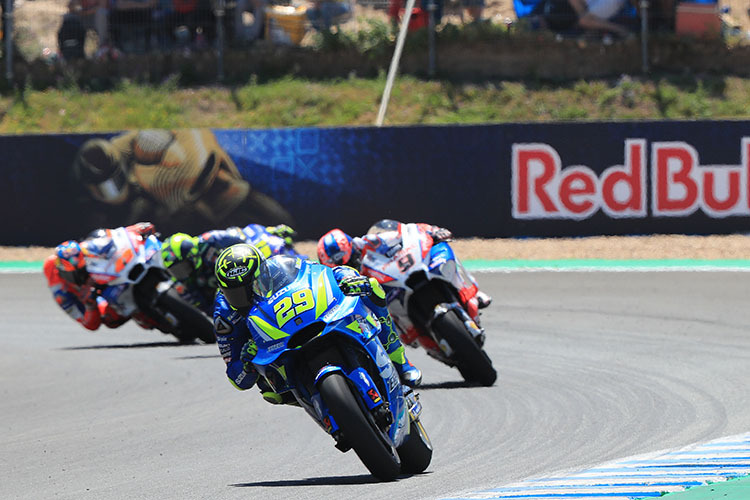 Andrea Iannone auf der Suzuki in Jerez