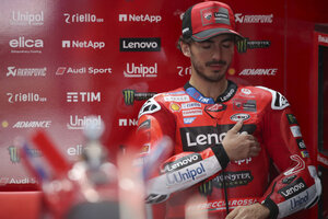 Pecco Bagnaia ist am verzweifeln)
