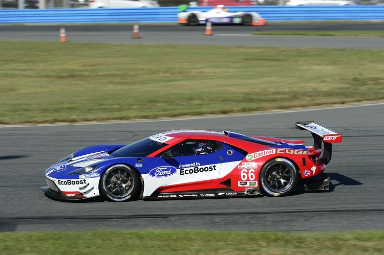 Der neue Ford GT ist eines der Highlights des Tests in Daytona