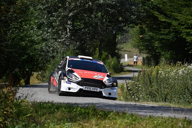 Mads Östberg im Ford Fiesta R5 beim EM-Lauf in Polen