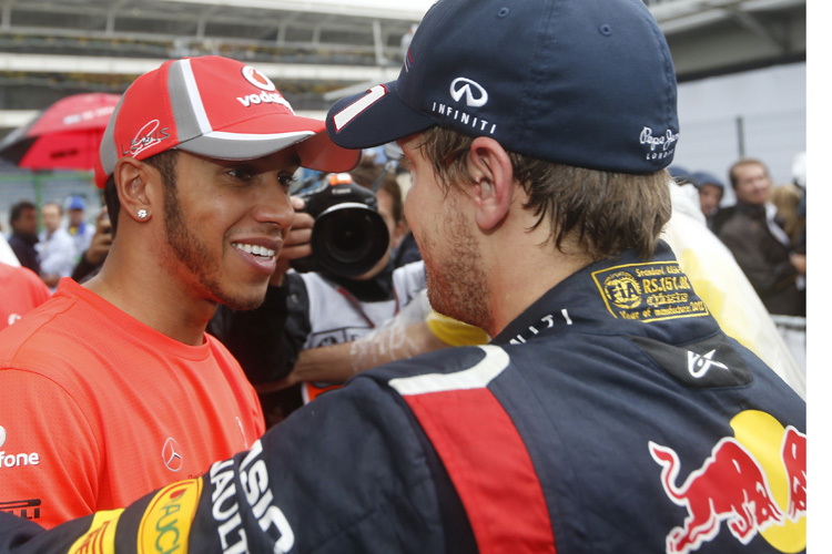 Lewis Hamilton und Sebastian Vettel