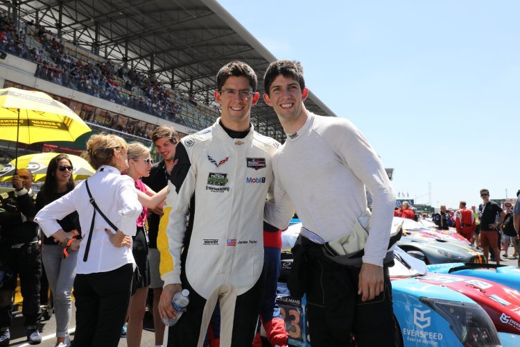 Jordan (li.) und Ricky Taylor letzte Woche in Le Mans