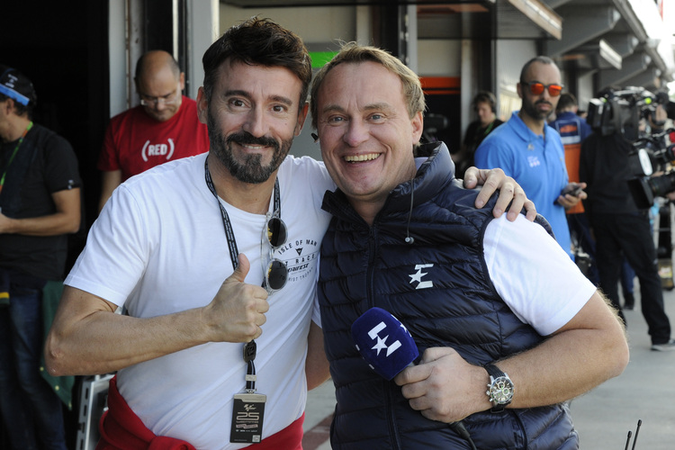 Valencia-GP 2016: Max Biaggi mit Ralf Waldmann