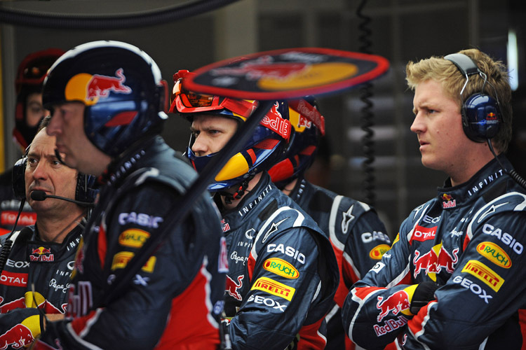 Anspannung in der Red-Bull-Box