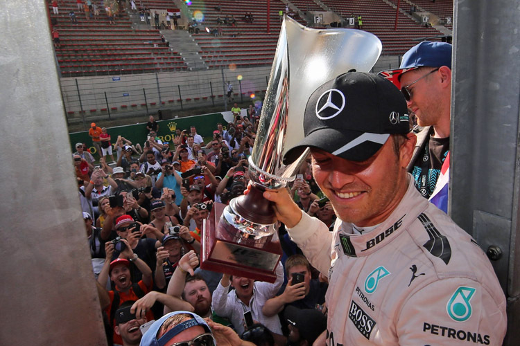Nico Rosberg will seinen Spa-Erfolg wiederholen: «Ich bin schon ganz heiss darauf, in unserem Silberpfeil um die Strecke in Monza zu fliegen»