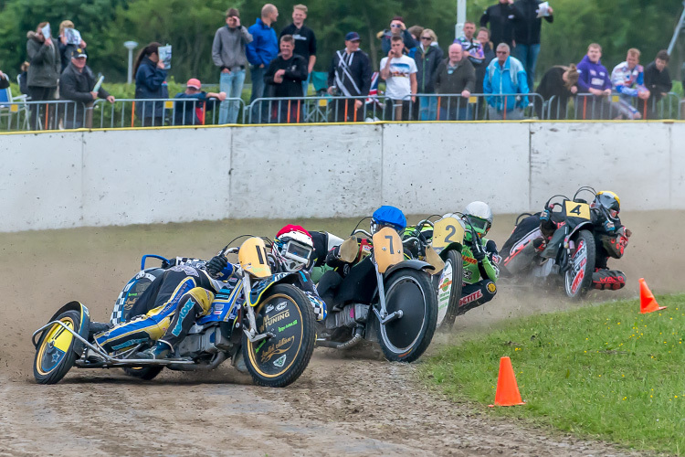 Motorradrennen, spannend, aber gefährlich