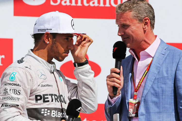 Lewis Hamilton mit David Coulthard