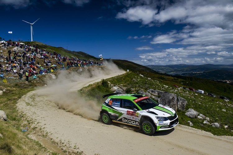 Pontus Tidemann führt mit vier Siegen in der WRC2