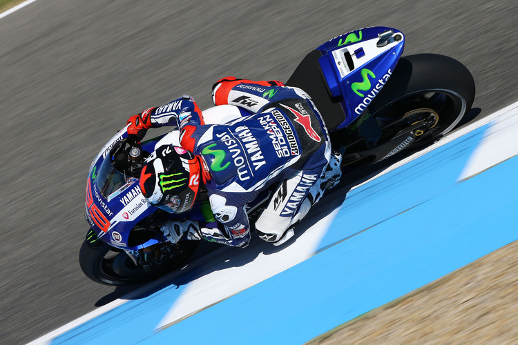 Jorge Lorenzo am ersten Trainingstag in Jerez