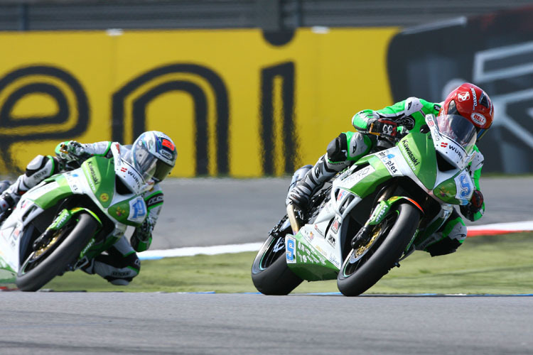 Luca Scassa (9) und Florian Marino (19) in Assen