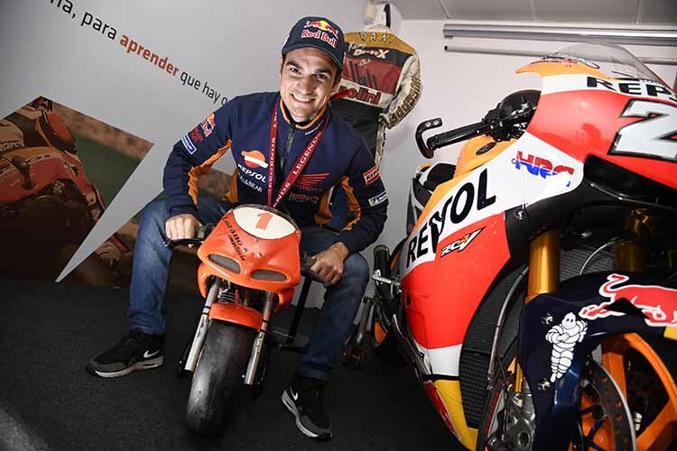 Dani Pedrosa gestern bei der Hall-of-Fame-Ehrung