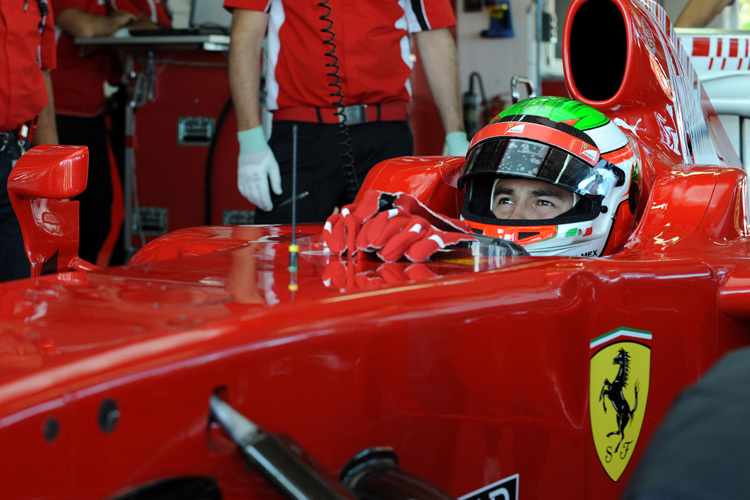 2011 hat Sergio Pérez für Ferrari getestet