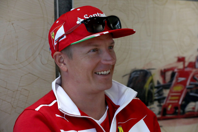 Kimi Räikkönen sicherte sich in Belgien die erste Bestzeit des Wochenendes