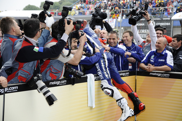 Die Freude ist gross bei Jorge Lorenzo