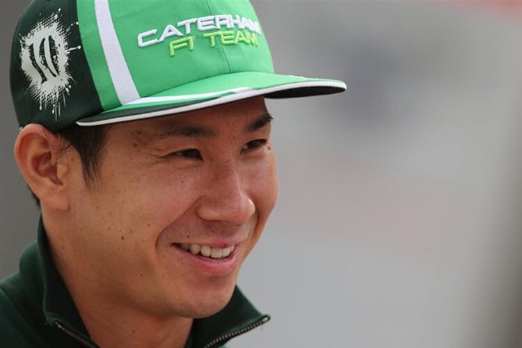 Kamui Kobayashi 2014 als Caterham-Fahrer