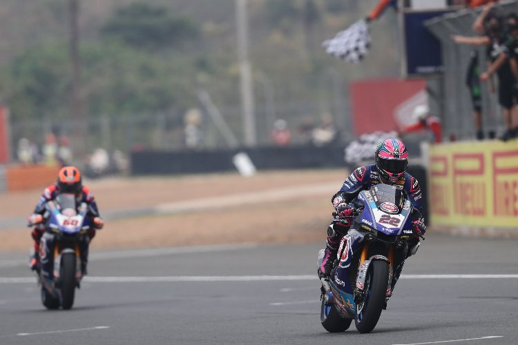 Zumindest bester Yamaha-Pilot wurde Alex Lowes in Thailand