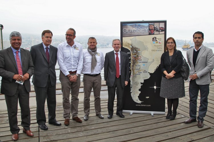 «Dakar»-Präsentation in Valparaiso