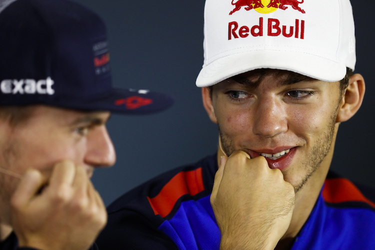 Max Verstappen und Pierre Gasly