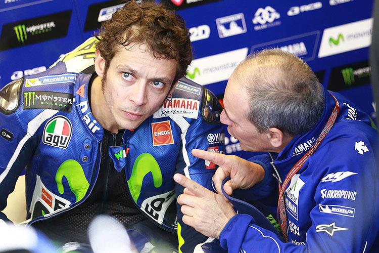 Valentino Rossi mit Luca Cadalora