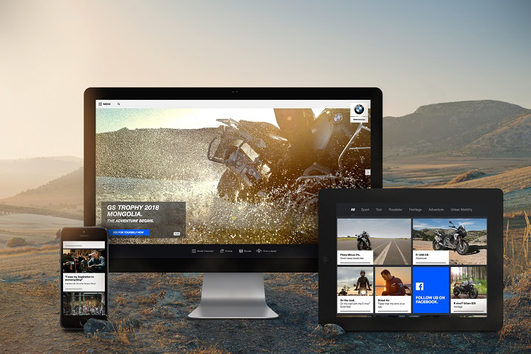 Als Erstes in Deutschland und Südafrika: Neu gestalteter Web-Auftritt von BMW Motorrad