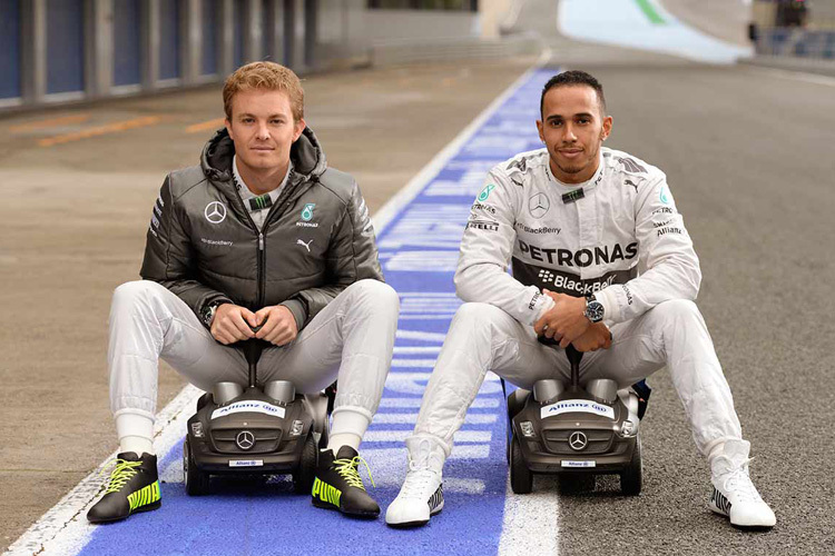 Nur wenn Rosberg und Hamilton die Fahrzeuge wechseln, haben die Gegner eine Chance