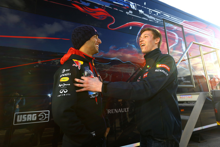 Noch haben Daniel Ricciardo und Daniil Kvyat das Lachen nicht verlernt