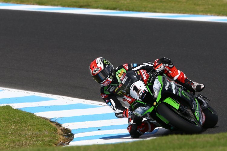 Jonathan Rea ist mit seiner Kawasaki ZX-10RR der Favorit