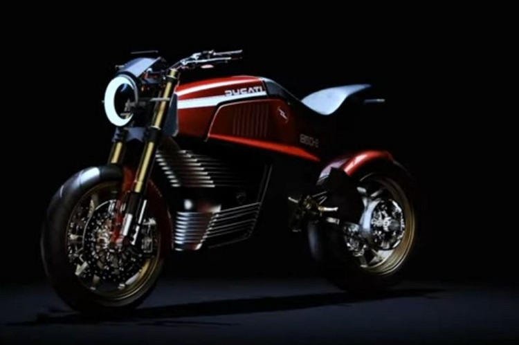 Ducati 860-E Concept: Studie einer Elektro-Ducati im Stil der 860 GT, gestaltet von Italdesign