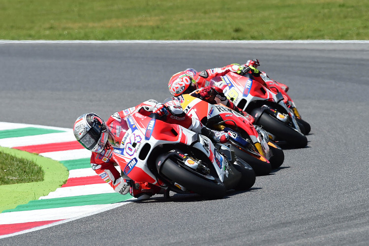 Mugello: Dovizioso vor Márquez und Iannone