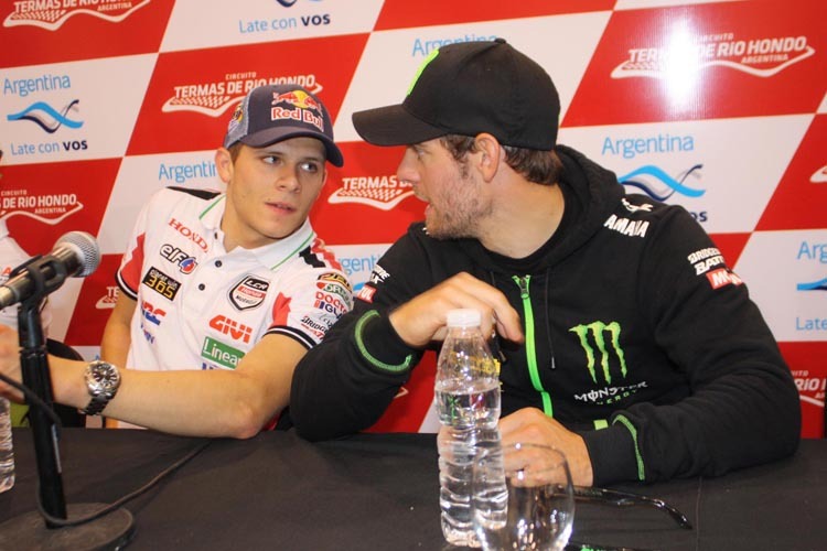 Pressekonferenz: Bestzeithalter Stefan Bradl und Cal Crutchlow