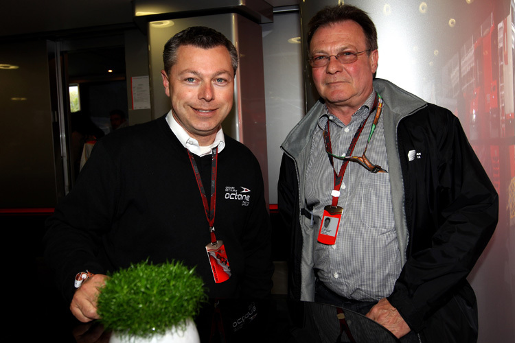 Die GP-Promoter François Dumontier (Kanada) und André Maes (Belgien)