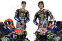 Die Yamaha-Boys Quartararo und Rins gehen in bekannter Optik auf die Strecke.