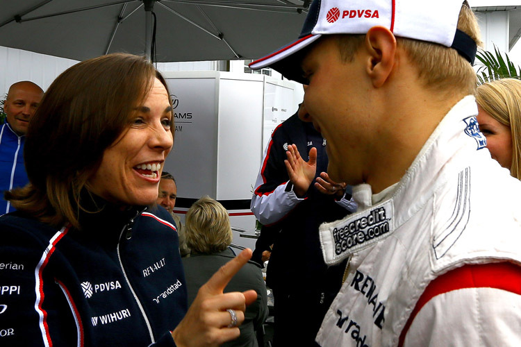 Claire Williams und Valtteri Bottas