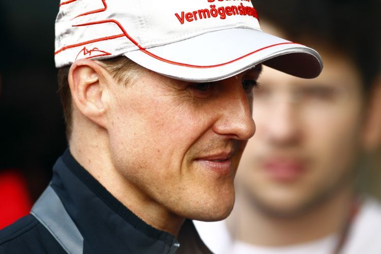 Schumi wirkte am Freitag erkennbar zufriedener