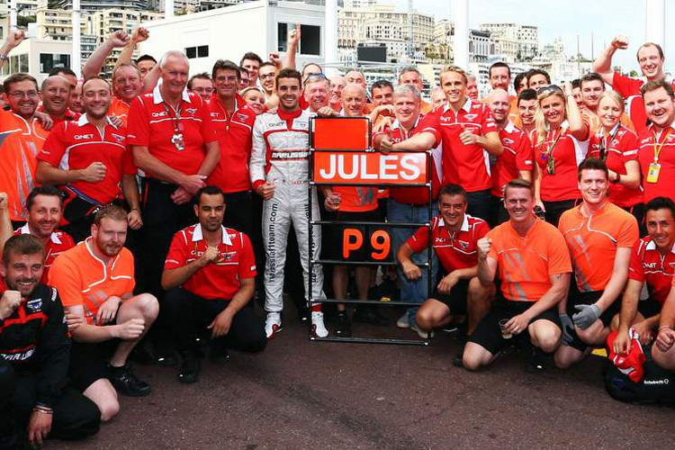 So feierte Jules Bianchi mit seinen Jungs in Monaco 2014