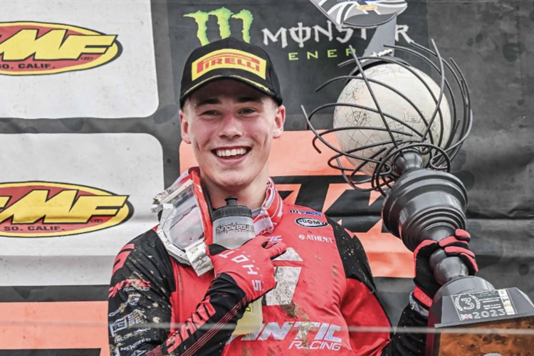 Maximilian Werner wurde Dritter der EMX125