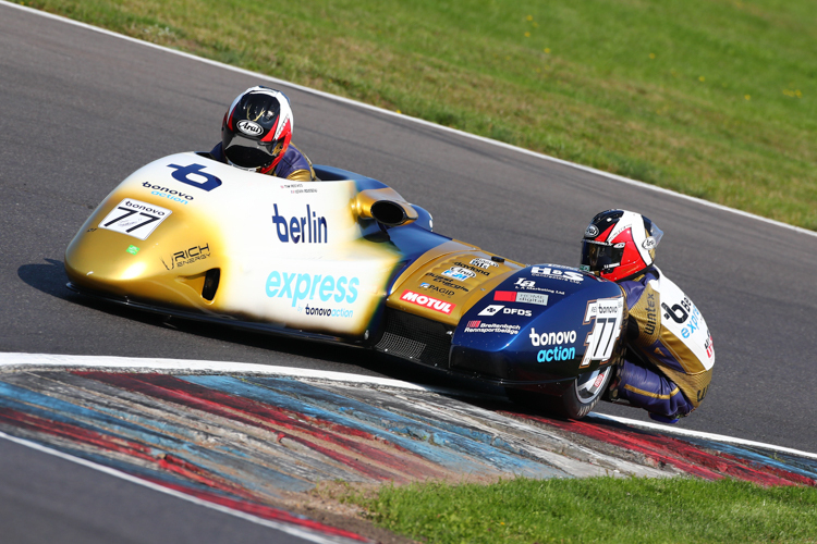 Tim Reeves/Kevin Rousseau (Adolf RS Yamaha 600) siegten in Rennen 1 auf dem Lausitzring