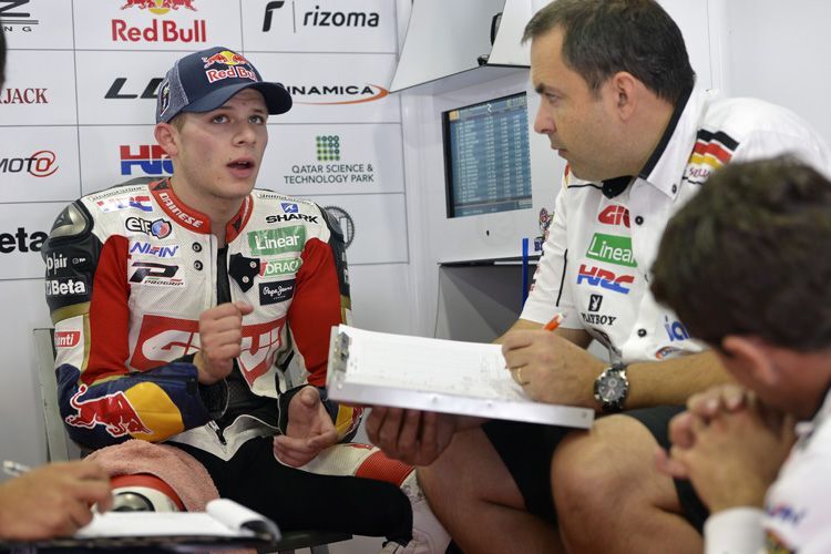 Stefan Bradl und Crew-Chief «Beefy» Bourguignon