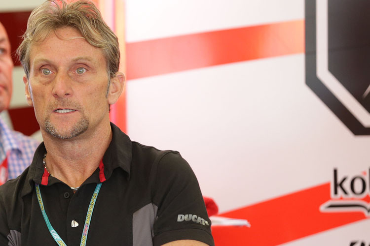 Carl Fogarty als Gast bei Ducati