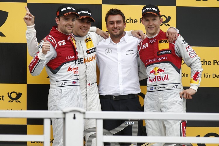 Jamie Green und Mattias Ekstzröm auf dem Podium