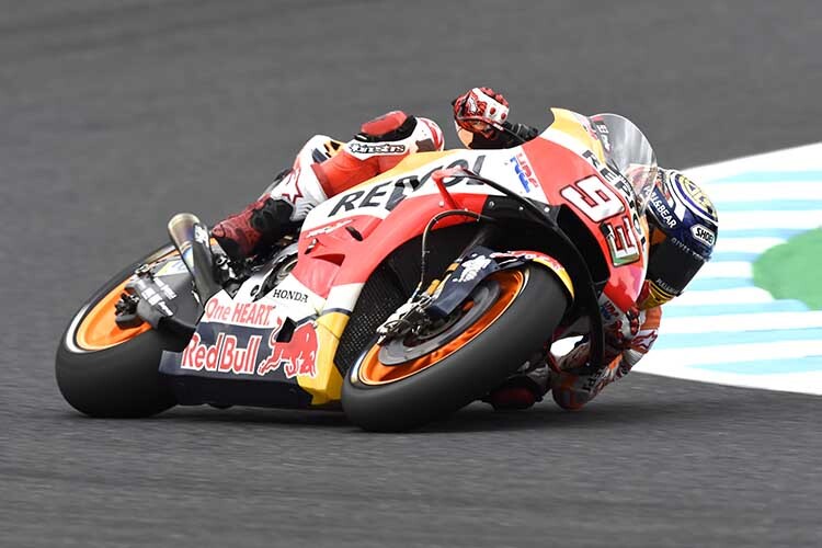 Auch Marc Márquez fuhr heute in Japan mit 340-mm-Bremscheiben vorne