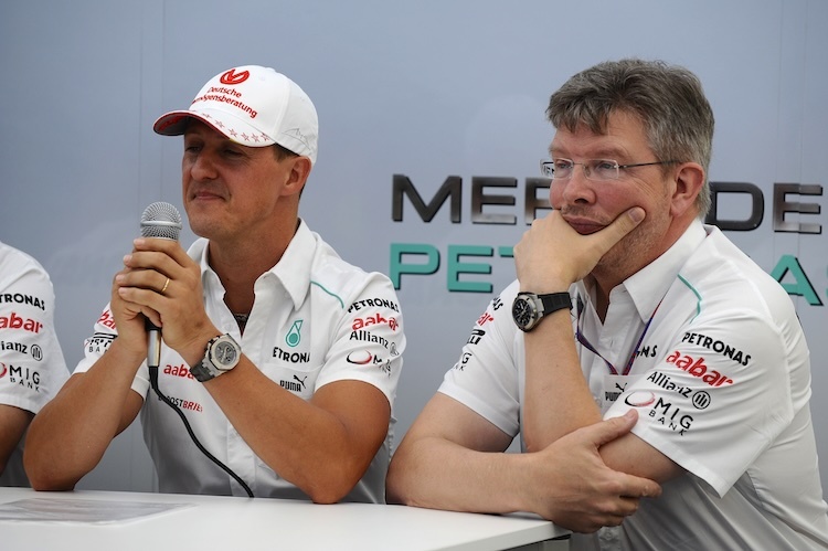 Michael Schumacher und Ross Brawn