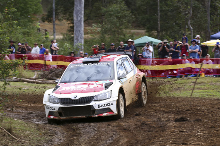 Matschige Angelegenheit - Fabian Kreim im Skoda Fabia R5 im australischen Busch