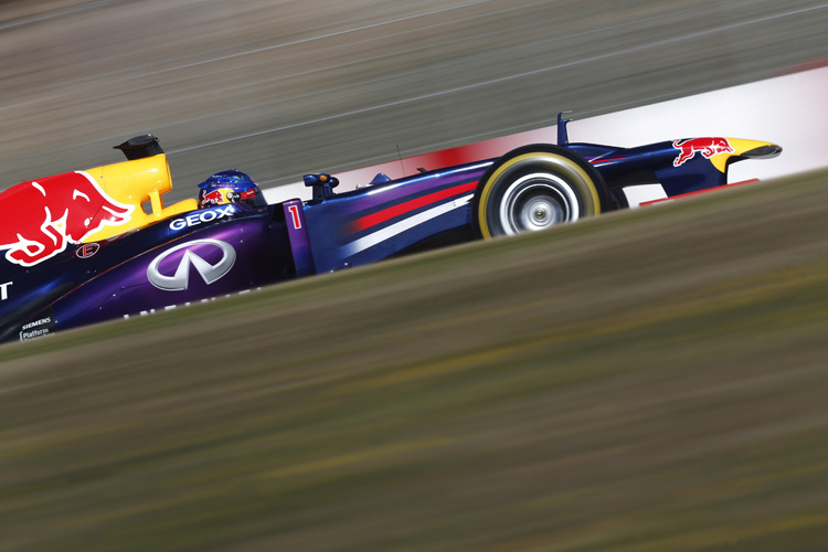 Sebastian Vettel auf dem Circuit de Catalunya